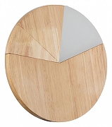 Накладной светильник Indigo Trave 10019/A/1W Wooden цвет плафона/подвески Белый, цвет арматуры Коричневый