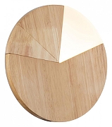 Накладной светильник Indigo Trave 10019/A/1W Wooden цвет плафона/подвески Белый, цвет арматуры Коричневый-1