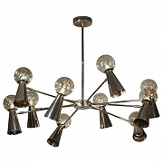 Светильник на штанге Loft it Halley 10046/10 Gold цвет плафона/подвески Золото, Оранжевый, цвет арматуры Золото