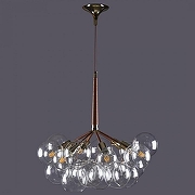 Подвесной светильник Loft it Bunch 10048/6 Brown цвет плафона/подвески Прозрачный, цвет арматуры Золото, Коричневый-2