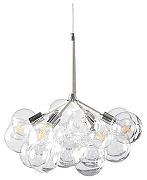 Подвесной светильник Loft it Bunch 10048/6 White цвет плафона/подвески Прозрачный, цвет арматуры Черный