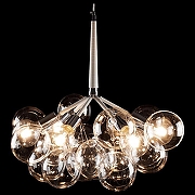 Подвесной светильник Loft it Bunch 10048/6 White цвет плафона/подвески Прозрачный, цвет арматуры Черный-3