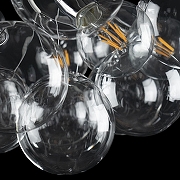 Подвесной светильник Loft it Bunch 10048/6 White цвет плафона/подвески Прозрачный, цвет арматуры Черный-4
