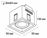 Встраиваемый светильник Italline 100511 100511 black цвет Черный-2