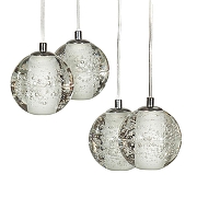 Подвесной светильник Loft it Ra1n 10112/5 цвет плафона/подвески Прозрачный, цвет арматуры Хром-4