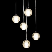 Подвесной светильник Loft it Ra1n 10112/5 цвет плафона/подвески Прозрачный, цвет арматуры Хром-5