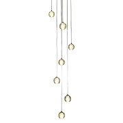 Подвесной светильник Loft it Ra1n 10112/7 цвет плафона/подвески Прозрачный, цвет арматуры Хром-2