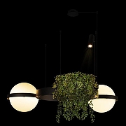 Подвесной светильник Loft it Jard1n 10121/2 цвет плафона/подвески Белый, цвет арматуры Черный-5