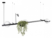 Подвесной светильник Loft it Jard1n 10121/C цвет плафона/подвески Белый, цвет арматуры Черный-2