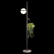 Торшер Loft it Jardin 10121/F Dark grey цвет плафона/подвески Белый, цвет арматуры Антрацит-2