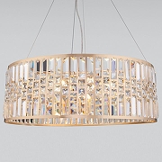 Подвесной светильник Eurosvet Lory 10125/8 золото/прозрачный хрусталь Strotskis Smart цвет плафона/подвески Золото, Прозрачный, цвет арматуры Золото