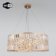 Подвесной светильник Eurosvet Lory 10125/8 золото/прозрачный хрусталь Strotskis Smart цвет плафона/подвески Золото, Прозрачный, цвет арматуры Золото-2