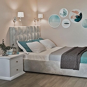 Бра Eurosvet Madera 10127/1 хром/прозрачный хрусталь Strotskis (10093/1) цвет плафона/подвески Белый, Прозрачный, цвет арматуры Хром-3