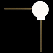 Накладной светильник Loft it Mer1d1an 10132/A Gold цвет плафона/подвески Белый, цвет арматуры Золото-1