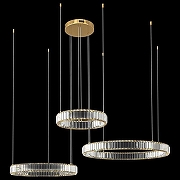 Подвесной светильник Loft it Crystal R1ng 10135/3 Gold цвет плафона/подвески Прозрачный, цвет арматуры Золото-1