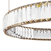 Подвесной светильник Loft it Crystal R1ng 10135/600 Gold цвет плафона/подвески Прозрачный, цвет арматуры Золото-3