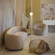 Стол журнальный с торшером Loft it Sonni 10145 Gold цвет плафона/подвески Белый, цвет арматуры Белый, Золото-7