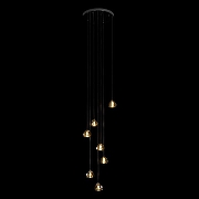 Подвесной светильник Loft it Ra1n 10151/7 цвет плафона/подвески Прозрачный, цвет арматуры Хром-1