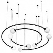 Подвесной светильник Loft it 1nf1n1te 10155/1100 Black цвет плафона/подвески Белый, цвет арматуры Черный