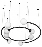 Подвесной светильник Loft it 1nf1n1te 10155/800 Black цвет плафона/подвески Белый, цвет арматуры Черный