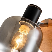 Спот Escada Hugge 10177/1A Black цвет плафона/подвески Серый, цвет арматуры Коричневый, Черный-3