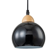 Подвесной светильник Escada Solo 10178/3S Black цвет плафона/подвески Черный, цвет арматуры Коричневый, Черный-2