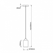 Подвесной светильник Escada Storm 10179/1S цвет плафона/подвески Черный, цвет арматуры Черный-6