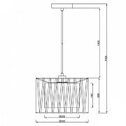 Подвесной светильник Escada Zambeze 10181/1S цвет плафона/подвески Белый, Черный, цвет арматуры Черный-6