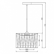Подвесной светильник Escada Zambeze 10181/3S цвет плафона/подвески Белый, Черный, цвет арматуры Черный-6