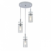 Подвесной светильник Escada AVOLTO 10191/3 Chrome цвет плафона/подвески Прозрачный, цвет арматуры Хром-1