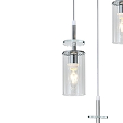Подвесной светильник Escada AVOLTO 10191/3 Chrome цвет плафона/подвески Прозрачный, цвет арматуры Хром-3