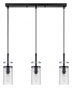 Подвесной светильник Escada Avolto 10191/3S цвет плафона/подвески Прозрачный, цвет арматуры Черный