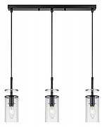 Подвесной светильник Escada Avolto 10191/3S цвет плафона/подвески Прозрачный, цвет арматуры Черный-1