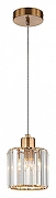 Подвесной светильник Escada Adorn 10192/1S Copper цвет плафона/подвески Прозрачный, цвет арматуры Медь-1