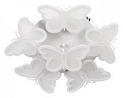 Накладной светильник Escada Butterfly 10205/5LED цвет плафона/подвески Белый, цвет арматуры Белый