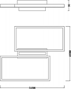 Накладной светильник Escada Scales 10209/2LED Black цвет плафона/подвески Белый, Черный, цвет арматуры Черный-6