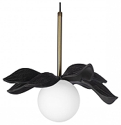 Подвесной светильник Loft it Monro 10213/A Black цвет плафона/подвески Белый, цвет арматуры Золото, Черный