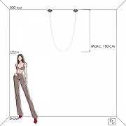 Подвесной светильник Loft it Lor1 10230/3000 цвет плафона/подвески Белый, цвет арматуры Золото-7