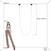 Подвесной светильник Loft it Lor1 10230/5000 цвет плафона/подвески Белый, цвет арматуры Золото-7