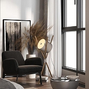 Торшер Loft it Bobbin 10245F White цвет плафона/подвески Белый, цвет арматуры Белый, Коричневый-4