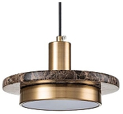 Подвесной светильник Escada Torano 10260/1LED Brown marble цвет плафона/подвески Бронза, Коричневый, цвет арматуры Бронза