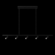 Подвесной светильник Loft it S1gn 10260/5 Black цвет плафона/подвески Черный, цвет арматуры Черный-6