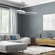 Подвесной светильник Escada 1ndex 10290/3LED цвет плафона/подвески Белый, цвет арматуры Белый-3