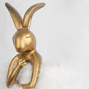 Настольная лампа Loft it Lapine 10315/B White fluff цвет плафона/подвески Белый, цвет арматуры Золото-3