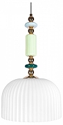Подвесной светильник Loft it Fam1ly 10365/A цвет плафона/подвески Белый, цвет арматуры Зеленый, Золото