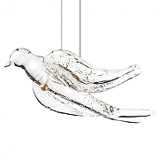 Подвесной светильник Loft it Voa 10378P цвет плафона/подвески Прозрачный, цвет арматуры Бронза