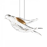 Подвесной светильник Loft it Voa 10378P цвет плафона/подвески Прозрачный, цвет арматуры Бронза-1