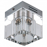 Накладной светильник Lightstar Alta qube 104010 цвет плафона/подвески Прозрачный, цвет арматуры Хром