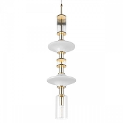 Подвесной светильник Loft it Sp1ndle 10423/B цвет плафона/подвески Белый, Прозрачный, цвет арматуры Бронза-1