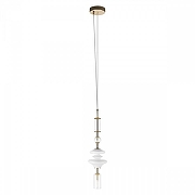 Подвесной светильник Loft it Sp1ndle 10423/C цвет плафона/подвески Белый, Прозрачный, цвет арматуры Бронза-2